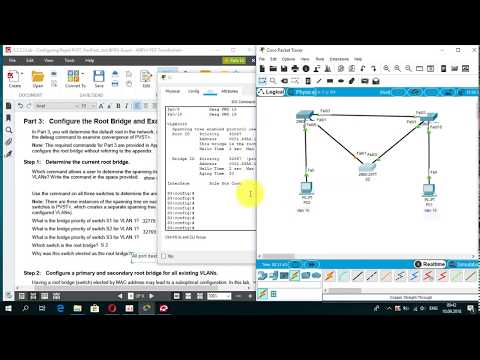 3.3.2.3 Lab - Configuring Rapid PVST, PortFast, and BPDU Guard