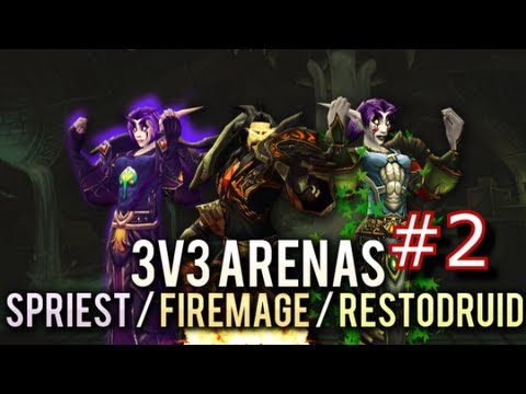 Resto Druid PvP - 3v3 series with Hotted ( Skype Commentary + Gameplay)