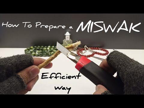 How To Peel a Miswak | Easy Way To Prepare a Siwak