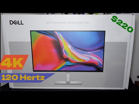 Dell 27 Plus 4K Monitor - S2725QS - 27-inch 4K (3840 x 2160) 120Hz 16:9 Display, IPS Panel, AMD FreeSync Premium, sRGB 99%, Integrated Speakers, 1500:1 Contrast Ratio, Comfortview - Ash White video review thumbnail