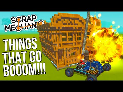WRECKING BALLS BATTLE CARDBOARD BUILDINGS!! - Scrap Mechanic Multiplayer Monday