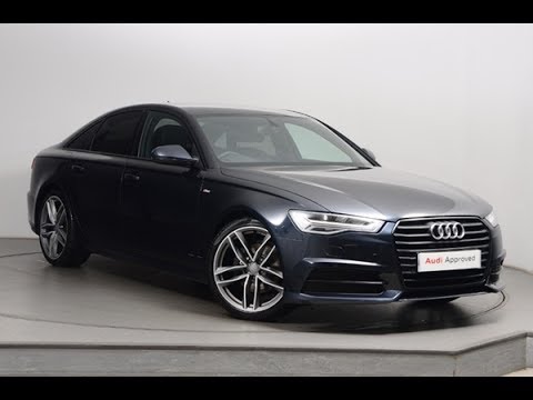 FN15XKL AUDI A6 TDI ULTRA S LINE BLACK EDITION BLUE 2015, Nottingham Audi