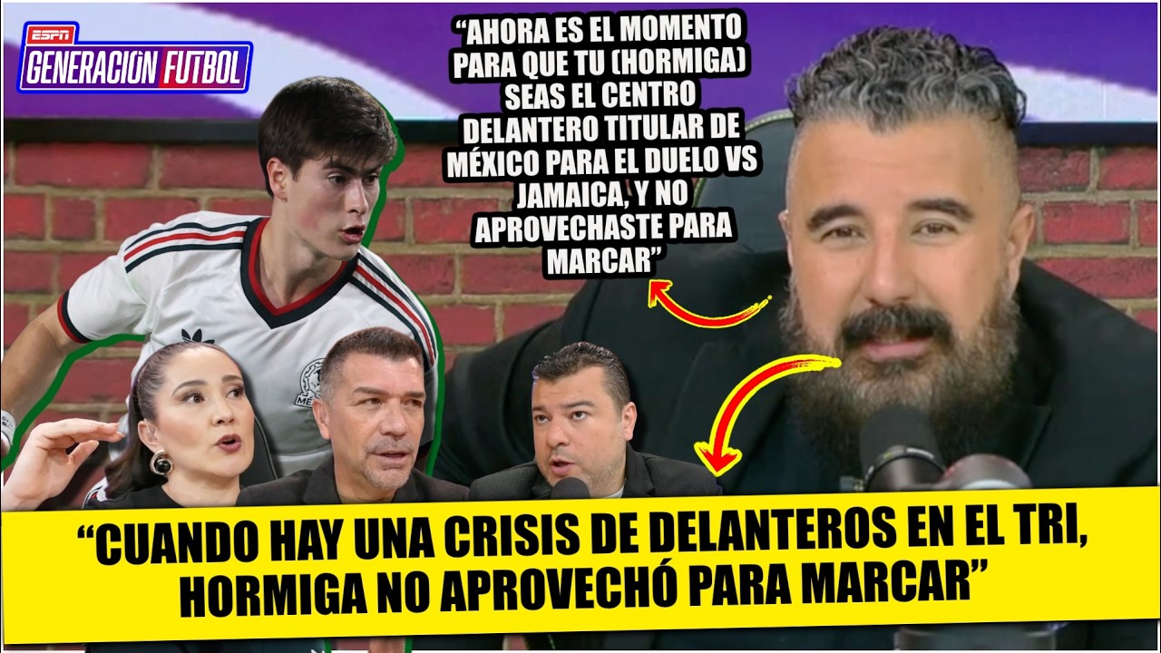 LA HORMIGA NO MARCÓ en UEL ¿Perdió la OPORTUNIDAD de ser DELANTERO TITULAR de MÉXICO? | Generación F
