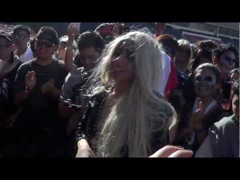 SOL GAGA EN LA PREVIA PARA EL "BTWB" CHILE, 20 DE NOVIEMBRE