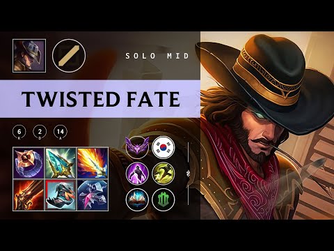 Twisted Fate Mid vs Orianna - KR Master Patch 25.22