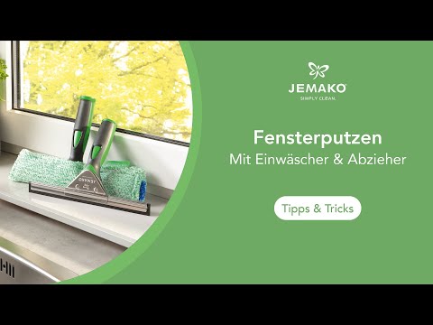 Fensterputzen wie ein Profi: Einfach streifenfrei mit Einwäscher und Abzieher – so geht’s!