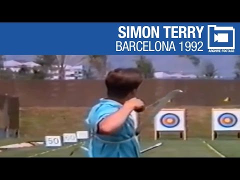 Barcelona 1992 bronze medallist Simon Terry in practice | Archive Footage