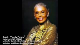 Crest feat. Lena Horne, Music Paul David Wilson, Lyrics Anna Morris