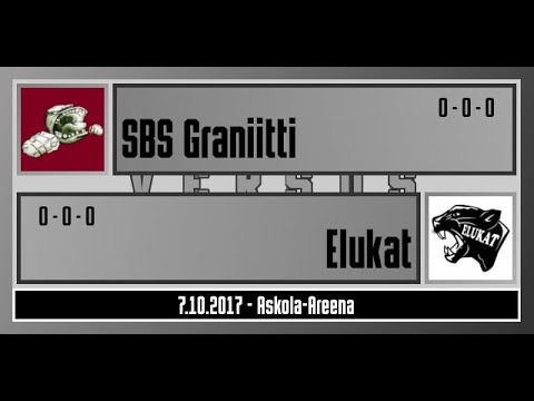 Elukat vs SBS Graniitti @ Askola-Areena, 7.10.2017, koko ottelu