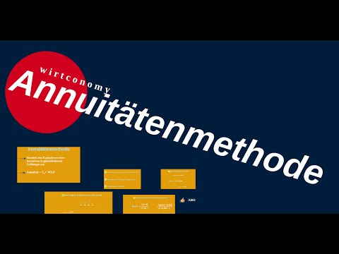 Annuitätenmethode | Dynamisches Investitionsverfahren | Beispielaufgabe | wirtconomy
