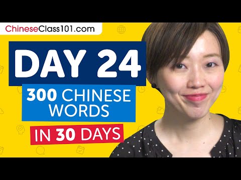 Day 24: 240/300 | Learn 300 Chinese Words in 30 Days Challenge