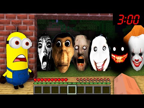 SCARY NEXTBOTS AND JEFF THE KILLER CHASED ME in Minecraft - Gameplay - Coffin Meme Obunga Pennywise