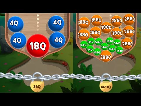 Laser Bubbles 3D - Drop Ball Number Game Merge 2048 | Unlock Lvls 17t To 9223q (Lvl 39-59)