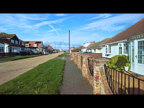 Peacehaven Town Walk, English Countryside 4K