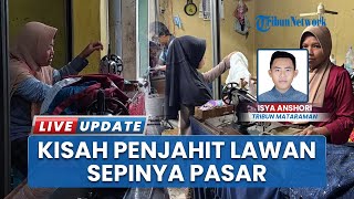 Jasa Jahit di Puluhan Kios Los Pasar Pamenang Pare Jatim Masih Sepi Jelang Lebaran Idul Fitri 2025