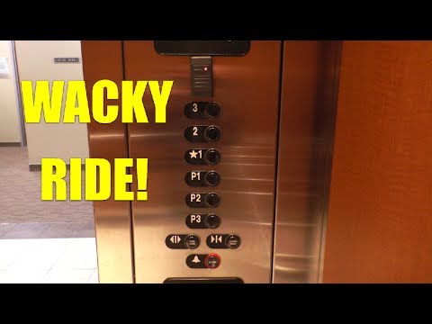 WACKY RIDE! ThyssenKrupp Aurora Hydraulic Elevators at a Pasadena Medical Office