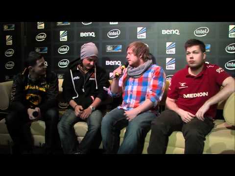Fnatic.Pita and Mouz.Cardigan after Mouz vs Fnatic match @ IEM CS Group B Round 2