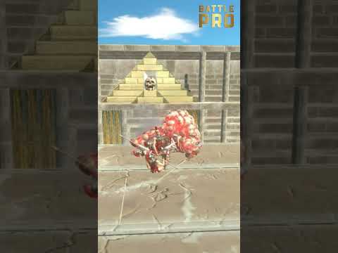 Lava Golem vs 12 Spartan Warrior - Animal Revolt Battle Simulator