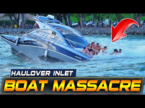 CRAZIEST BOAT FAILS EVER AT HAULOVER INLET!! | BOAT ZONE