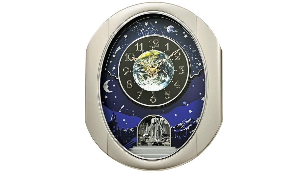 Peaceful Cosmos II Silver Motion Wall Clock