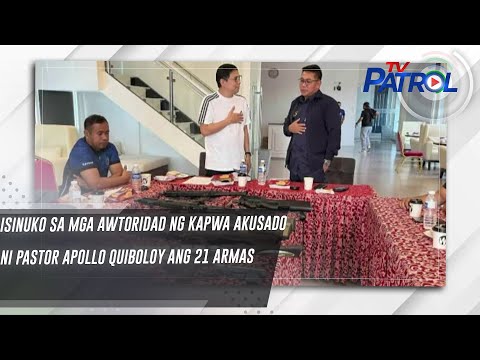 Isinuko sa mga awtoridad ng kapwa akusado ni Pastor Apollo Quiboloy ang 21 armas TV Patrol