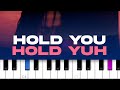 Gyptian - Hold You (Hold Yuh)  (piano tutorial)