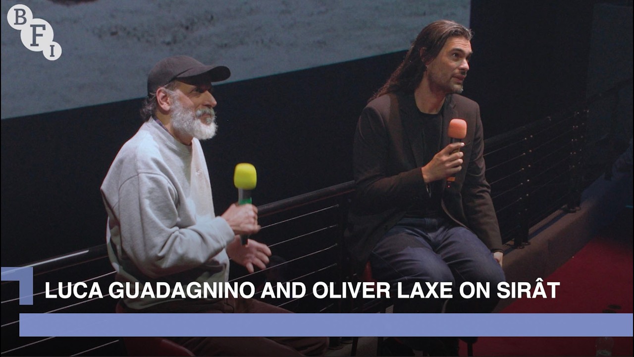 Miniature de la vidéo Sirât director Oliver Laxe interviewed by Luca Guadagnino | BFI IMAX du film Sirāt