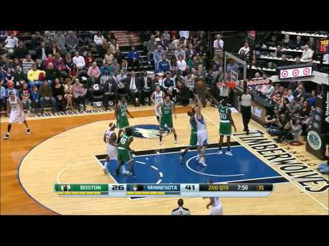 Nikola Pekovic vs Boston Celtics 2013.11.16
