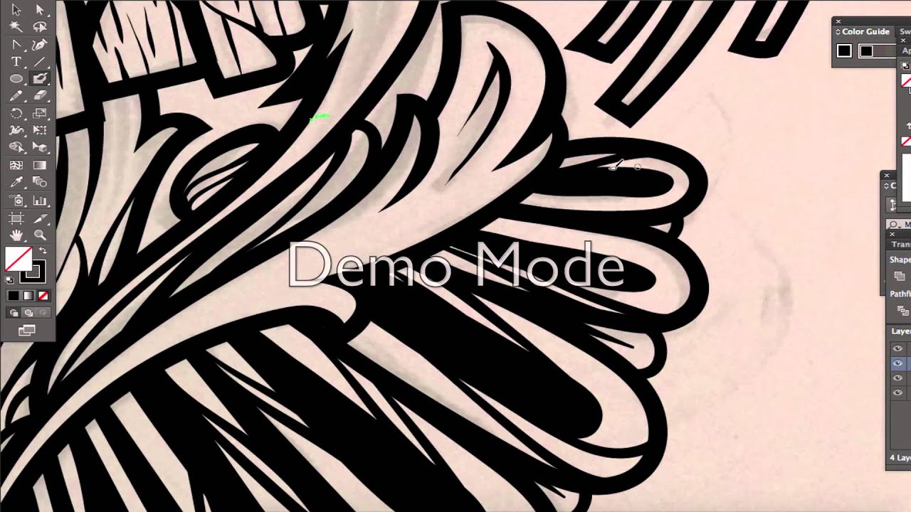 Vector timelapse skull flower