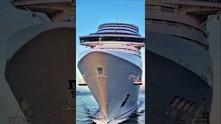 MSC PREZIOSA primeira chegada temporada 26/10/25 @cruzeiors2025 navio Santos cruzeiro vez  #shorts