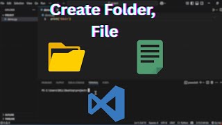 Download the video "How To Create A Folder, File And Open Terminal In Vs Code"