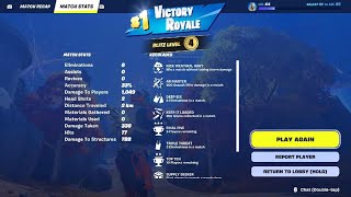 Fortnite Chapter 6 Blitz Royale Victory Royale on PS5 Gameplay
