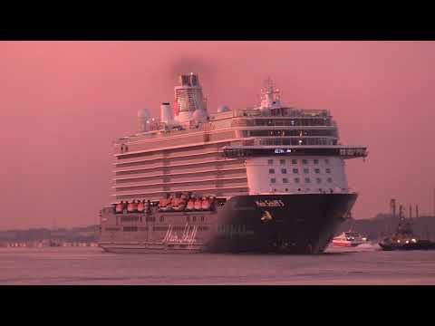 4 Cruise Ships early morning Southampton arrival Saturday 24/08/19