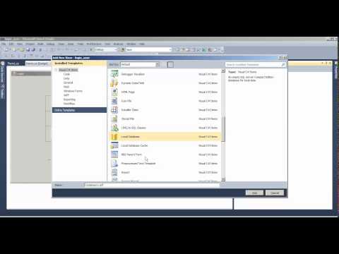 C NET Windows Application Connect Database Part 1 Tamil