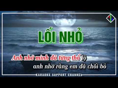 KARAOKE ║ LỐI NHỎ   ĐEN║ BEAT W Hook Phương Anh Đào