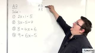 GCSE Maths: A17-08 Solving Equations of the form ax+b=c