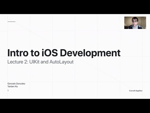 Intro to iOS Development: Lecture 2: UIKit and Autolayout