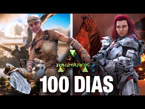 SOBREVIVI 100 DIAS HARDCORE NO ARK SURVIVAL EVOLVED [RAGNAROK]!!!