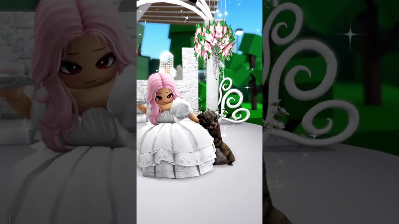 I got flowers at the wedding #robloxshorts #roblox