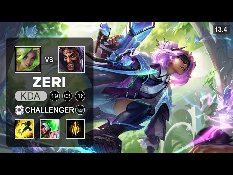 Zeri vs Draven ADC - KR Challenger - Patch 13.4 Season 13