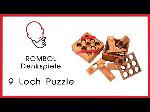 ROMBOL Denkspiele 6150, 9-Loch-Puzzle, Lösung
