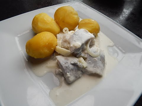 Hering in Sahnesoße. Der Klassiker mit Pellkartoffeln