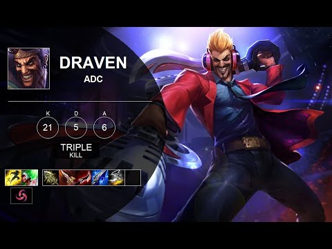 DRAVEN ADC GAMEPLAY (DRAVEN vs CAITLYN)