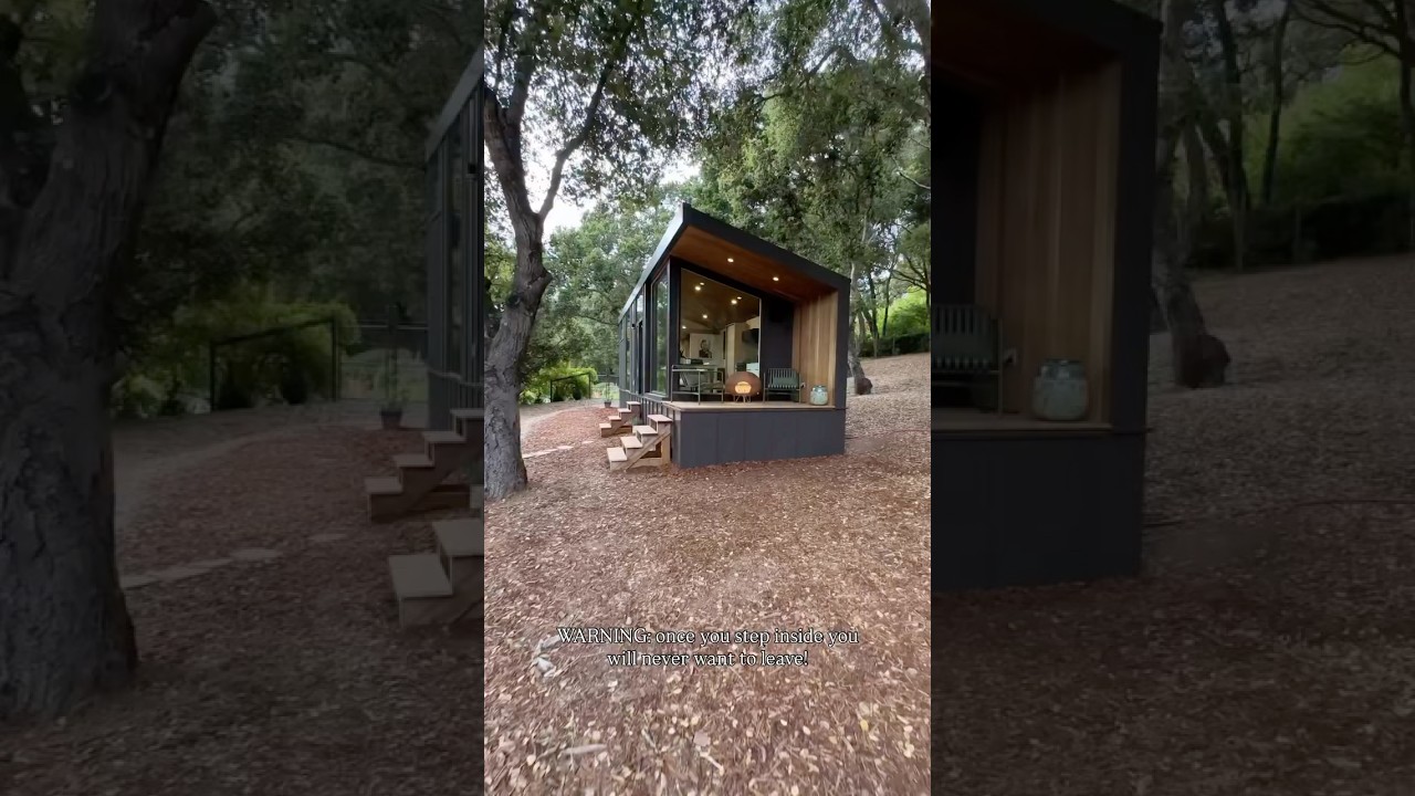 Warning once you step inside you wont want to leave this tiny home!