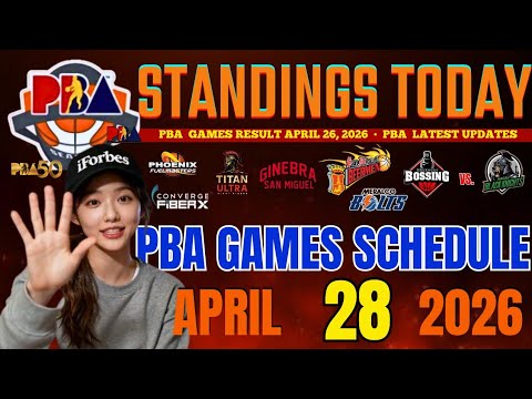 PBA STANDINGS TODAY APRIL 27, 2026 | latest games results | PBA games schedule on APRIL 28, 2026