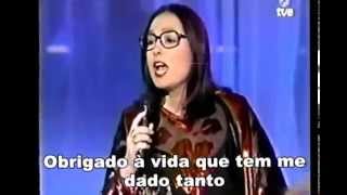 Nana Mouskouri  - Gracias a La Vida (legendado em português)