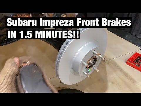 How to Replace 2016 Subaru Impreza Front Brake Pads and Rotors in 1.5 Minutes