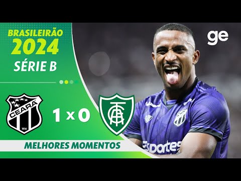 Gols e lances de Ceará x América-MG