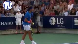 Rafael Nadal Stops Tennis Match as Distraught Mother Looks for her Little Girl Lost in the Crowd