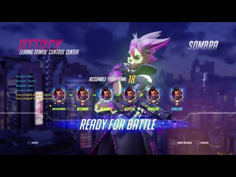 Overwatch - 6V6 Sombra ( Late Switch ) - Mystery Heroes - D.Va Gets Ganked & Flankmetra
